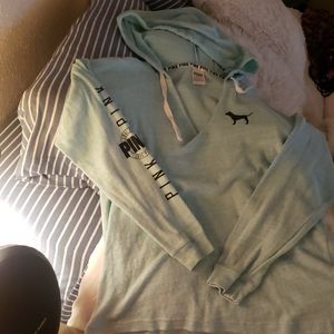PINK VICTORIA SECRET | Mint Lightweight Hoodie